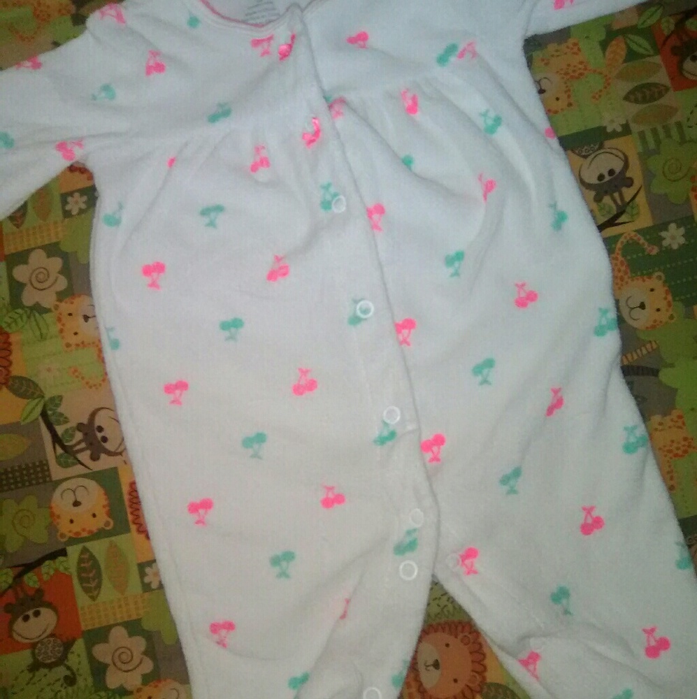 Carter's cherry footie sleeper